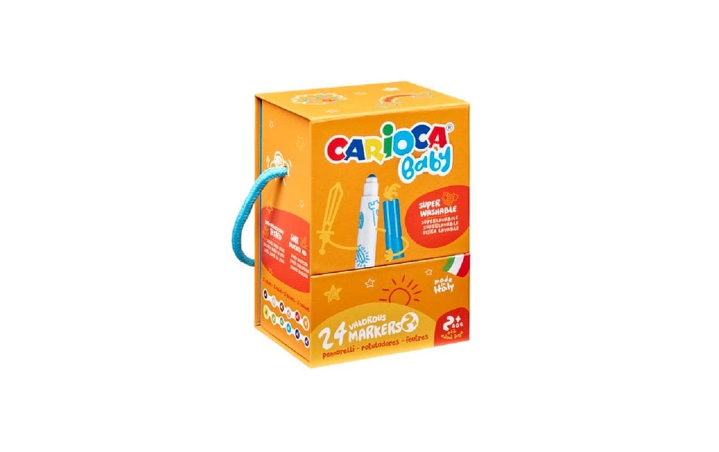 Carioca Feutres de coloriage Bébé 2+ Boîte de 24
