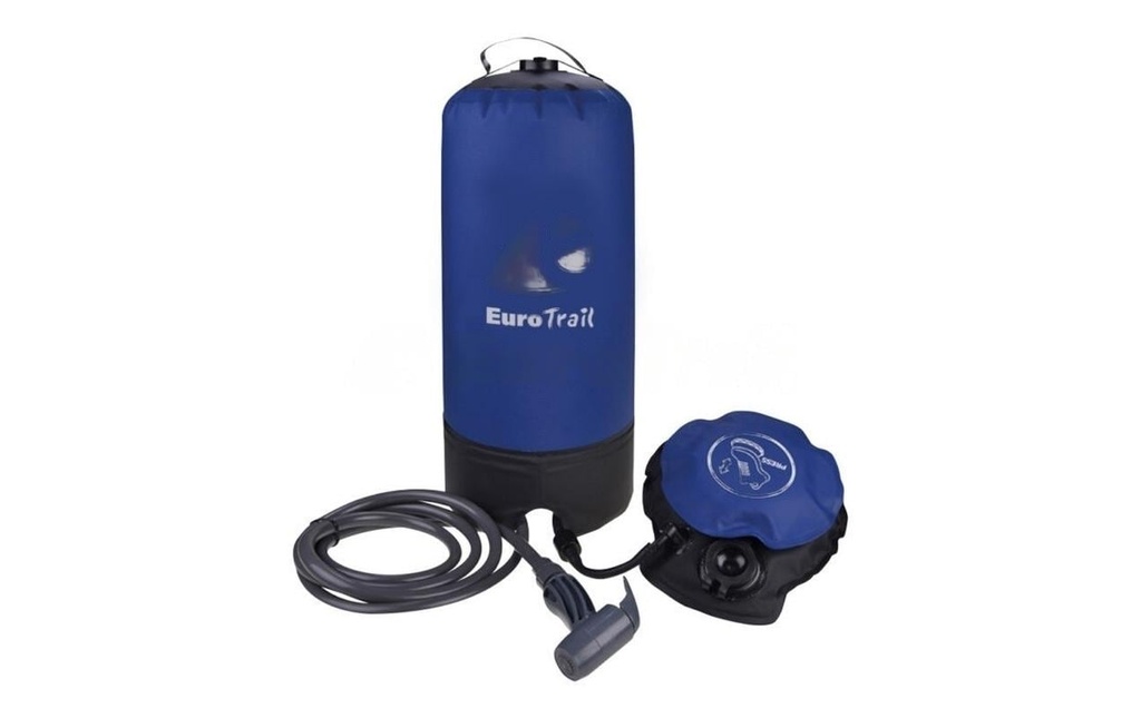 Eurotrail Douche extérieure Douche à pression avec pompe à pied