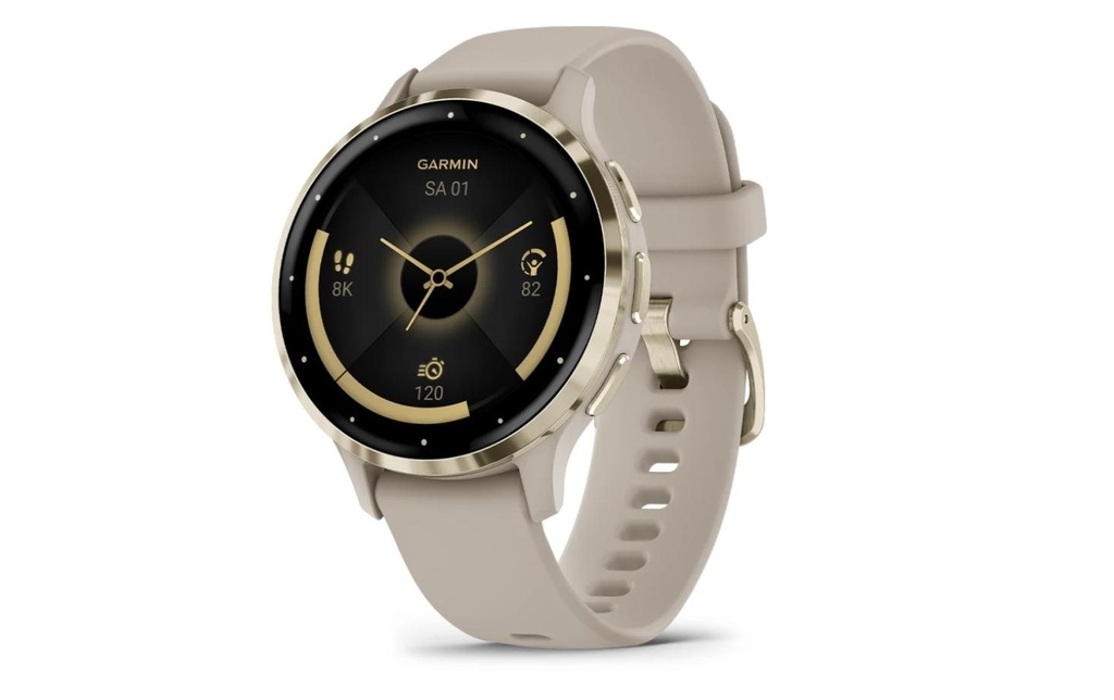 GARMIN Montre de sport Venu 3S French Gray / Softgold