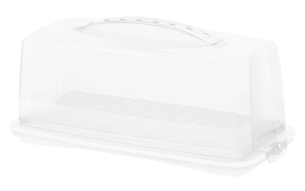 Rotho Boîte de transport pour cake Fresh Transparent/Blanc