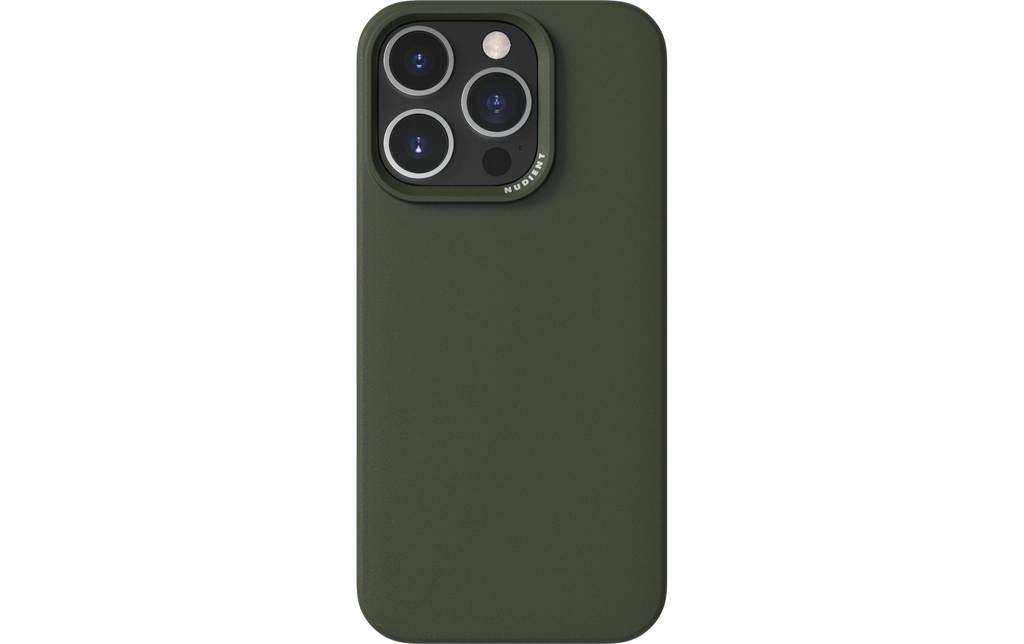 Nudient Coque arrière Boîtier mince Magsafe iPhone 16 Pro Vert pine