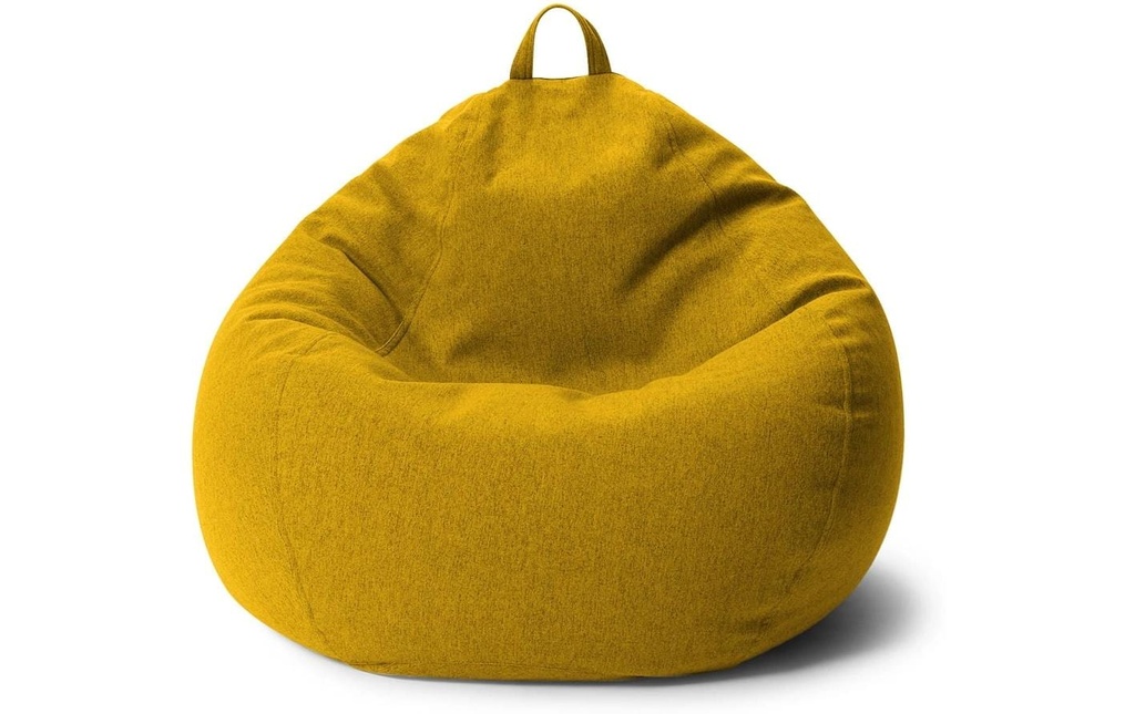 Urbanara sac pour s'asseoir Basic-Comfort 120 l Polyester (PES), Jaune