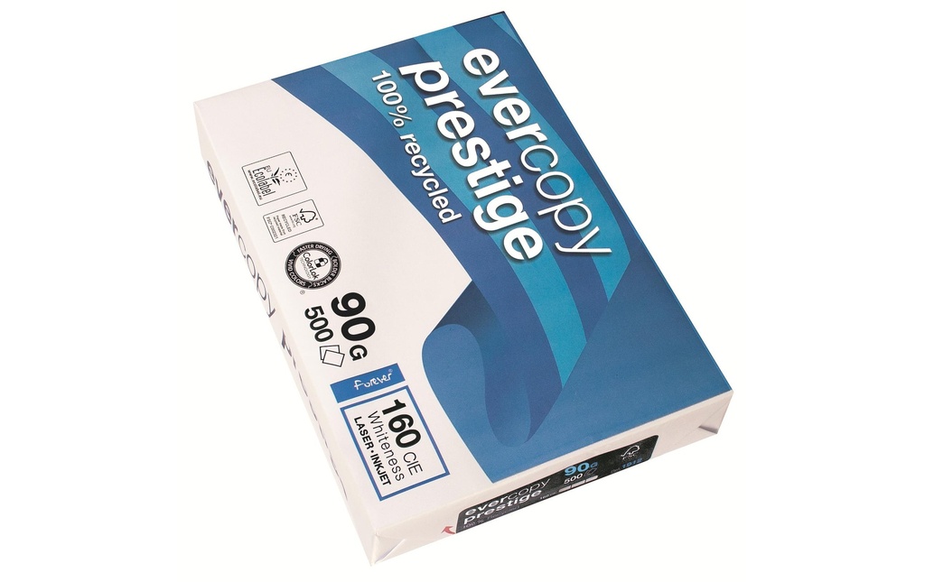Evercopy Papier pour photocopie Prestige A4, Extra-blanc, 90 g/m²,2500 Blatt