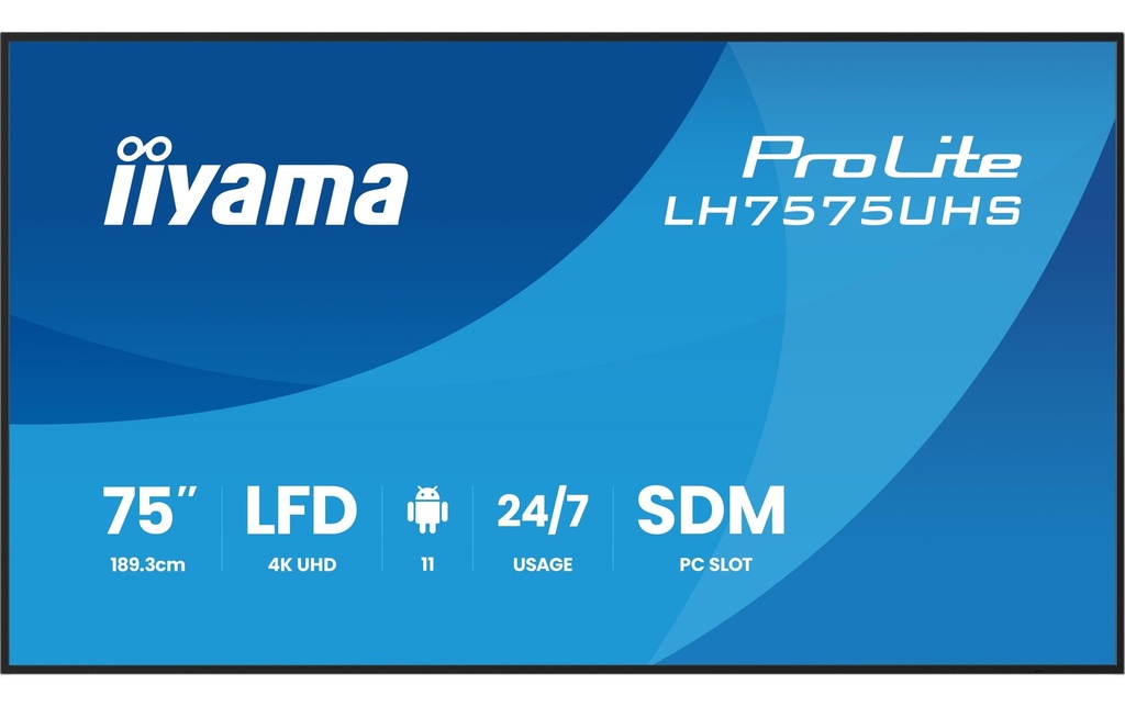 iiyama Ecran Public ProLite LH7575UHS-B2AG 75
