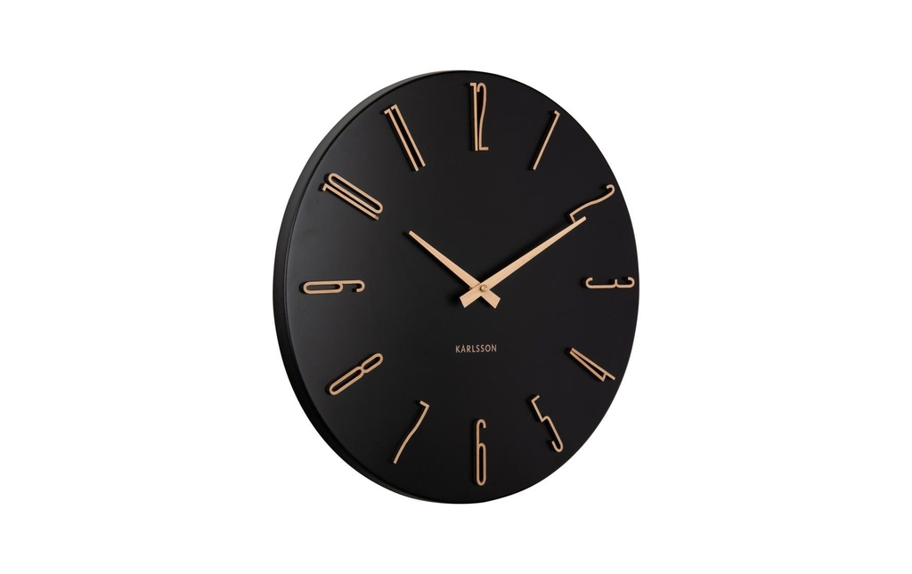 KARLSSON Horloge murale Esmerado 40 cm, Black