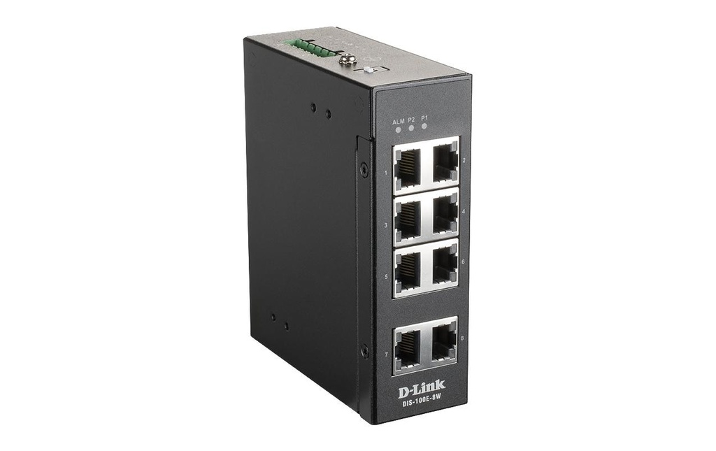 D-Link Switch sur rail DIS-100E-8W 8 Port