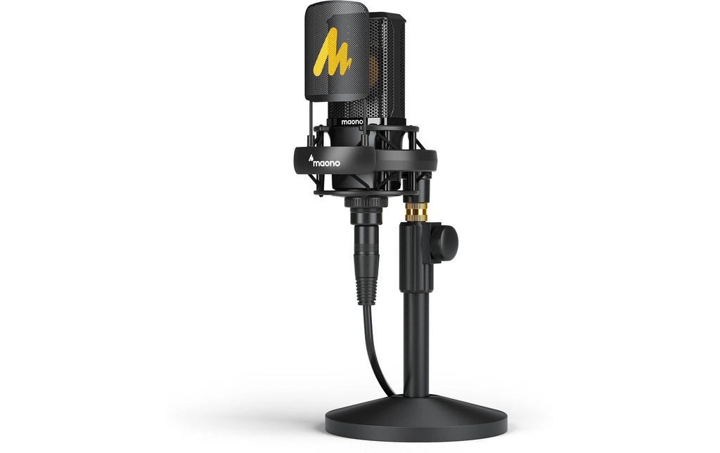 Maono Microphone à condensateur PM500 Noir