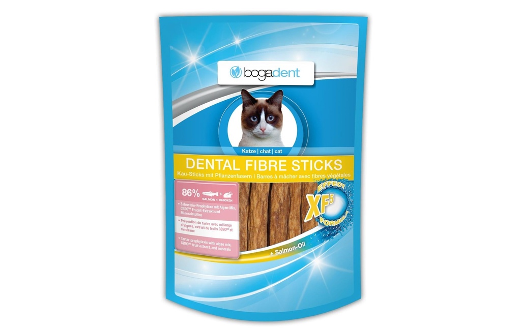 bogar Collation pour chat Dental Fibre Sticks pour les soins dentaires 50 g