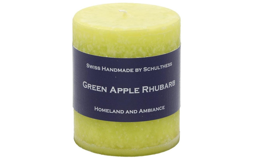 Schulthess Kerzen Bougie parfumée Green Apple Rhubarb 8 cm
