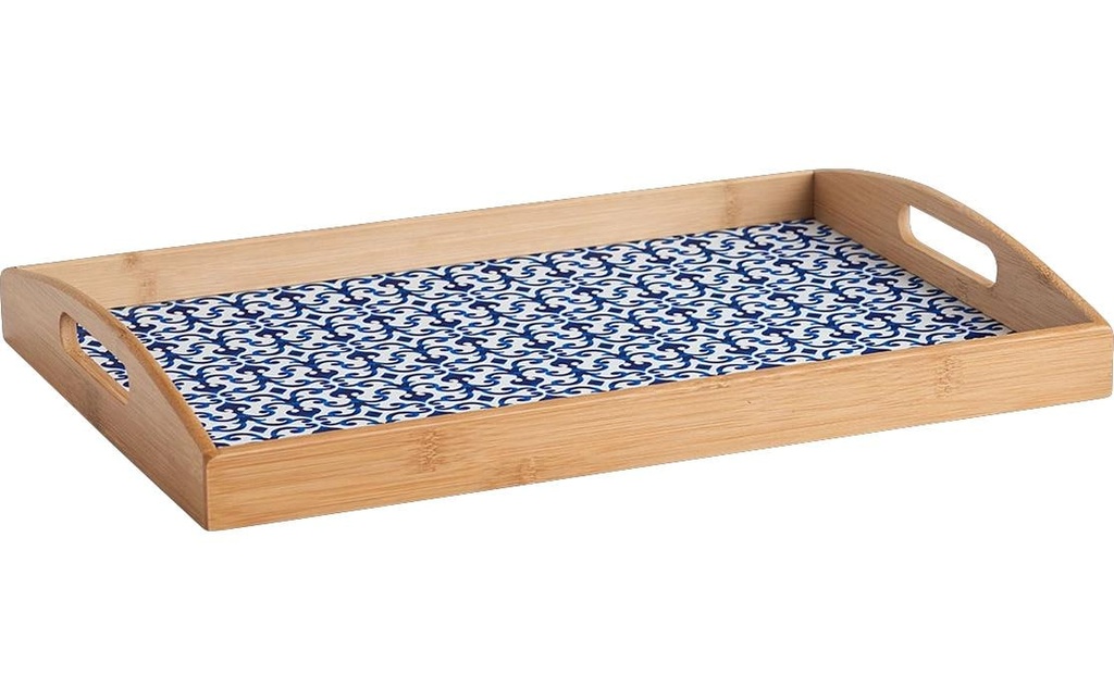 Zeller Present Plateau de service Marokko 44 x 30 x 5.5 cm, bambou / MDF