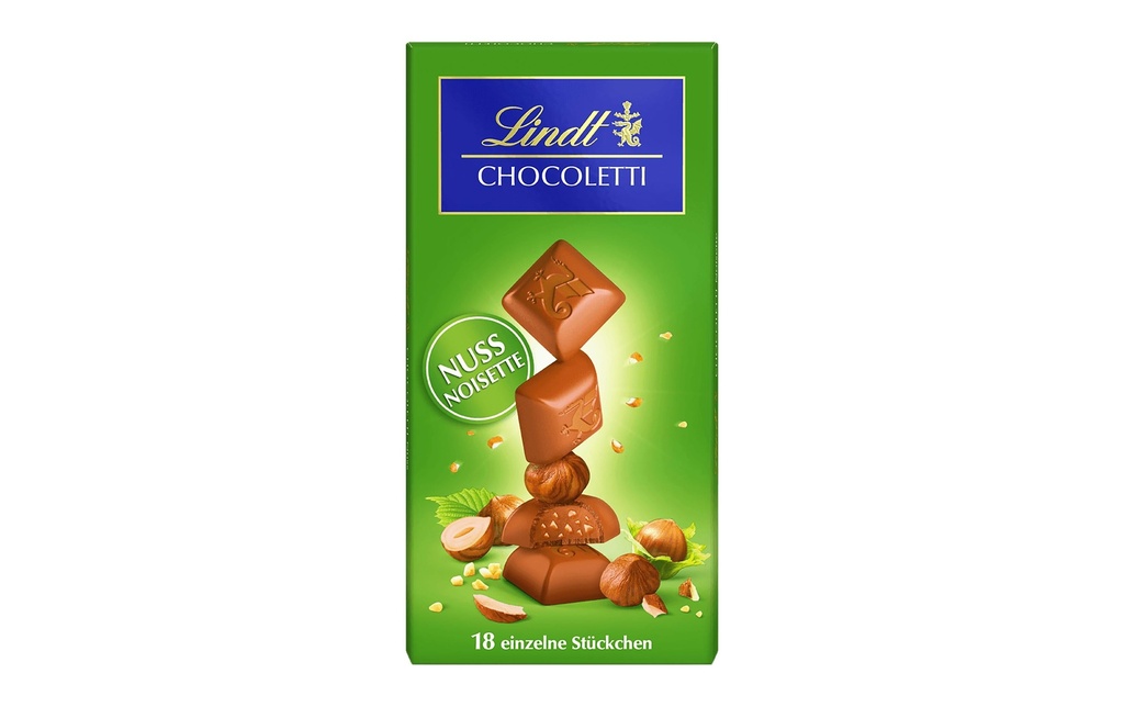 Lindt Tablette de chocolat Chocoletti Noix & amandes 100 g