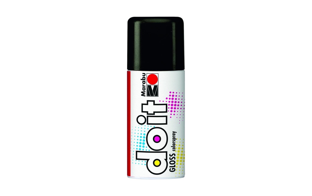 Marabu Peinture aérosol do it Gloss 150 ml, Noir