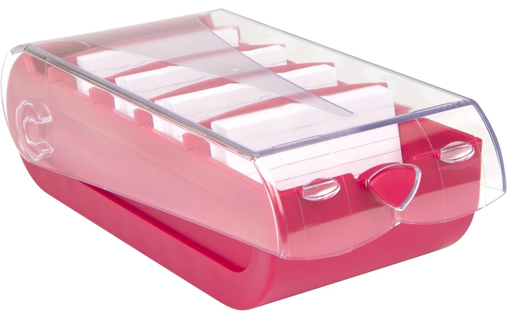 Biella Boîte à fiches Bunny A7 100 cartes, rose