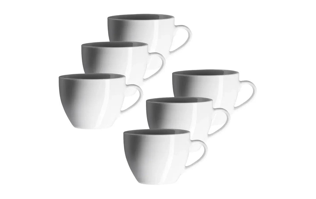 Mäser Tasse à café Barca 23 cl, 6 pièces, blanc