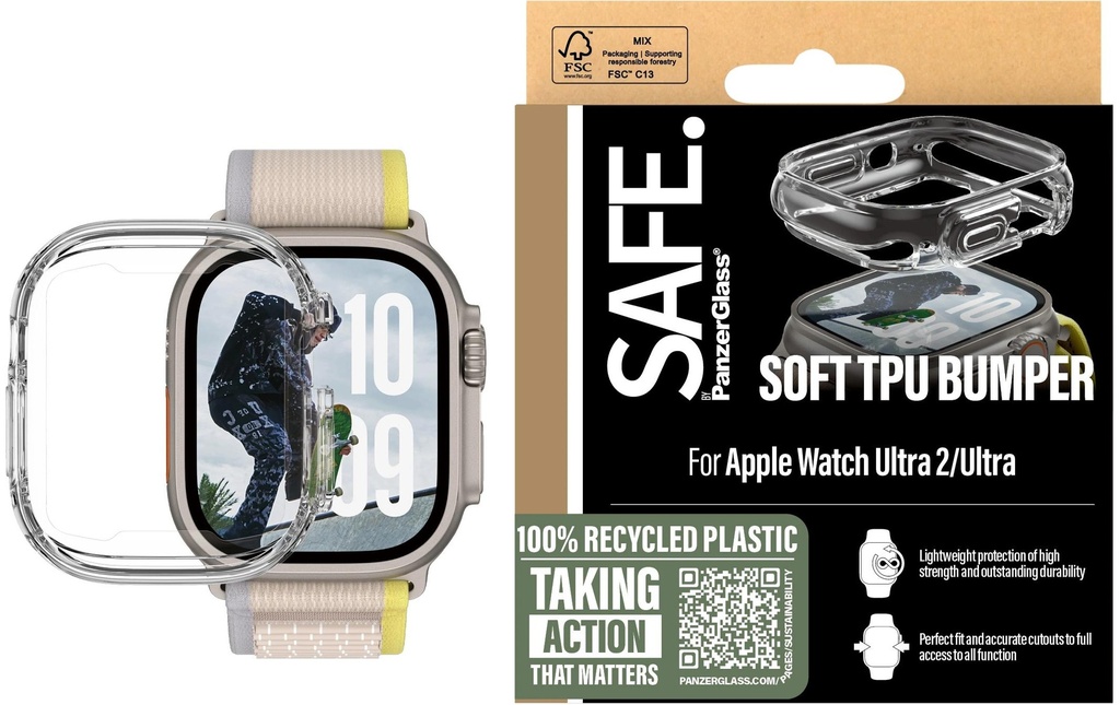 SAFE. Protection d'écran TPU Bumper Transparent