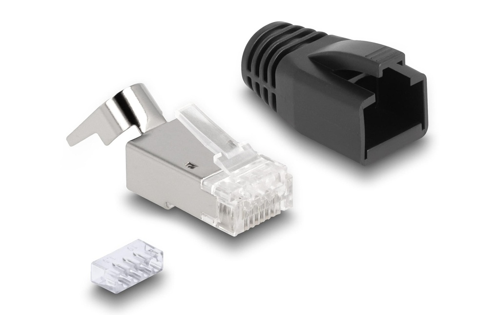 Delock Connecteur RJ45, S/FTP, Cat.6A/7 25 Pièce/s, Transparent