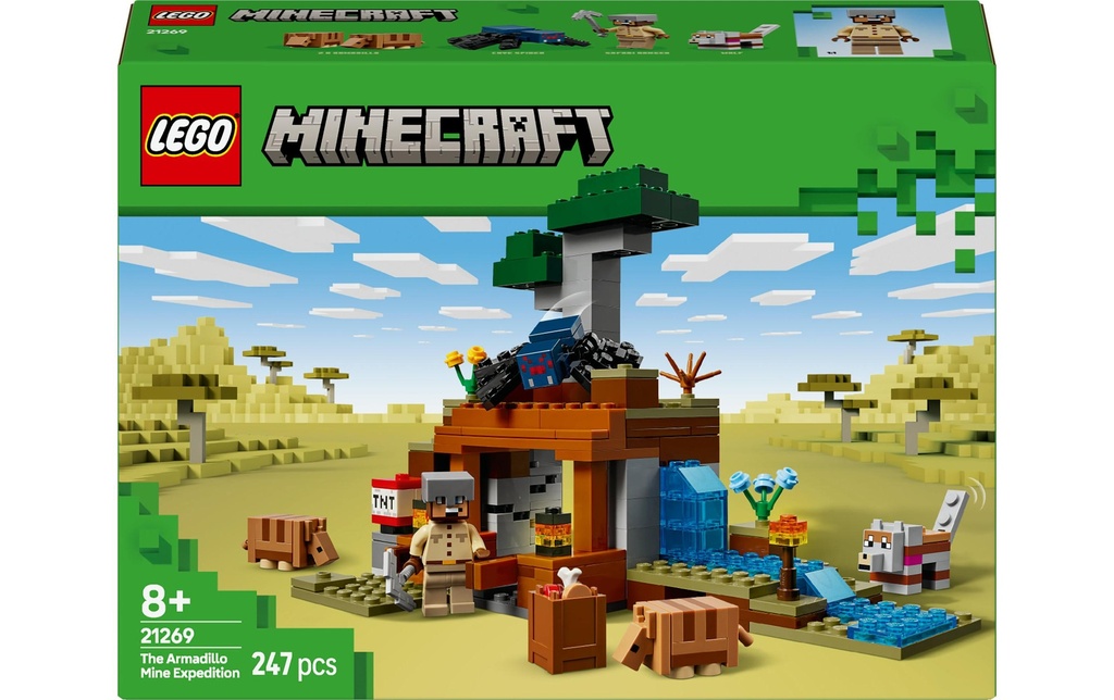 LEGO® Minecraft L'expédition à la mine de tatou 21269