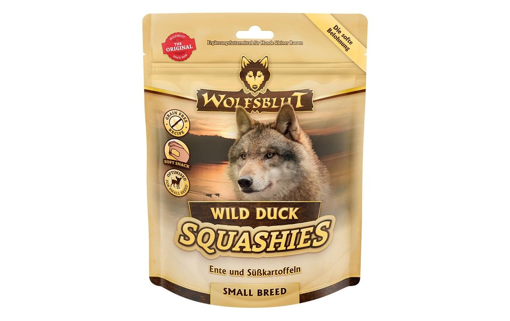 Wolfsblut Softer Snack Squashies Canard sauvage petite taille, 350 g