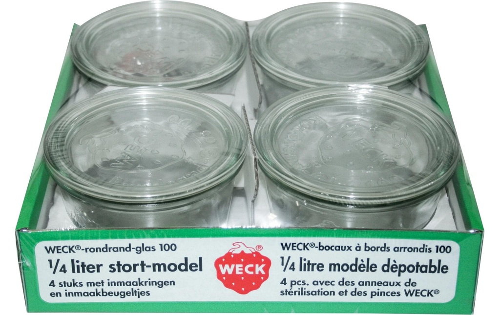 Weck Set de bocaux de conservation 370 ml