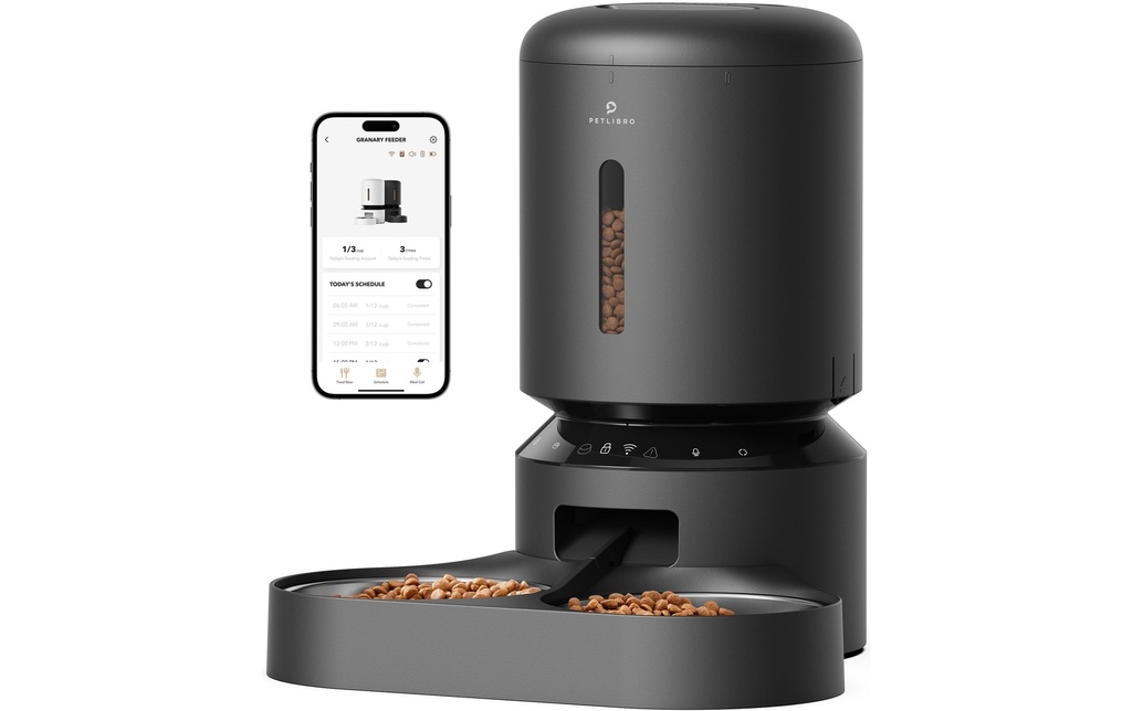 Petlibro Distributeur de nourriture Mangeoire double WIFI 5 l Noir