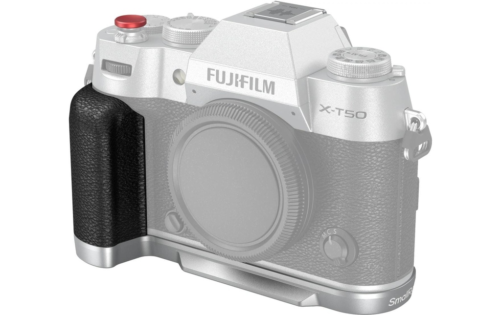 Smallrig Angle en L Poignée en silicone pour FUJIFILM X-T50 - Argent