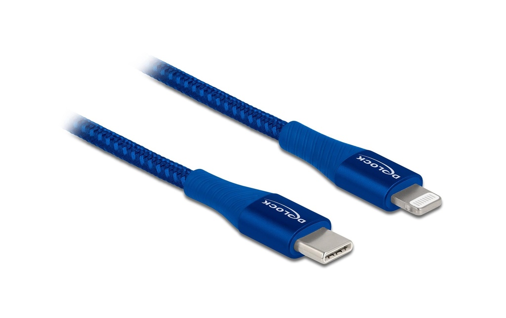 Delock Câble USB USB-C - Lightning 2 m, Bleu