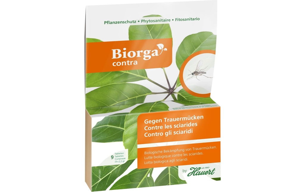 Hauert Protection des plantes Biorga Arrêt de moucheron funéraire, 9 onglets