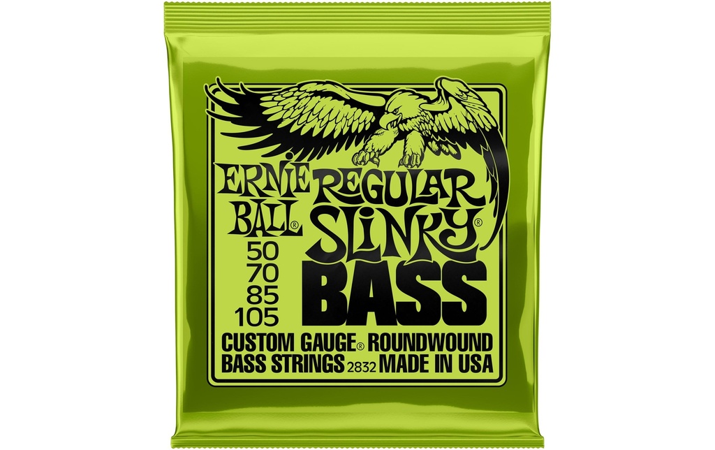 Ernie Ball Cordes de basse 2832 Slinky Bass – Regular, 50-105