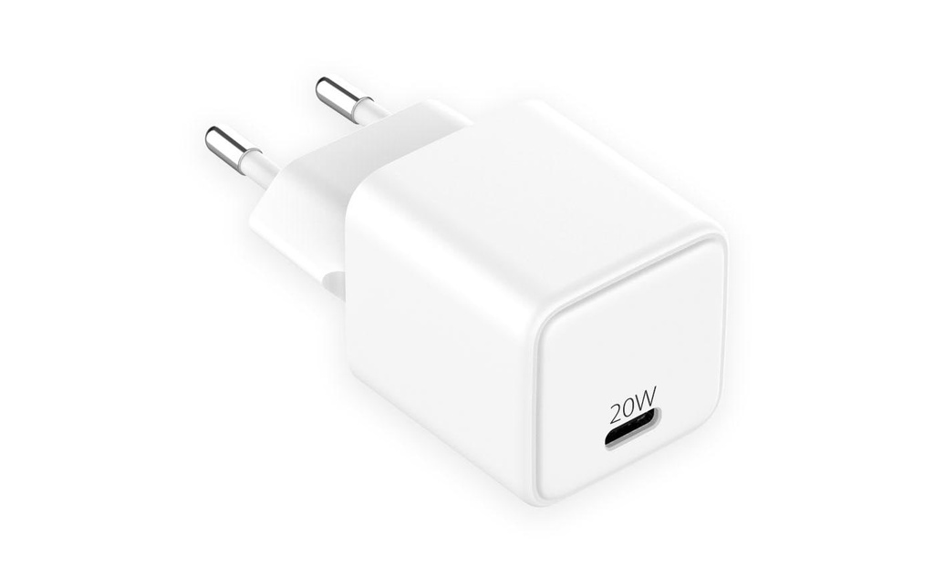 LMP Chargeur mural USB USB-C GaN 20 W Blanc