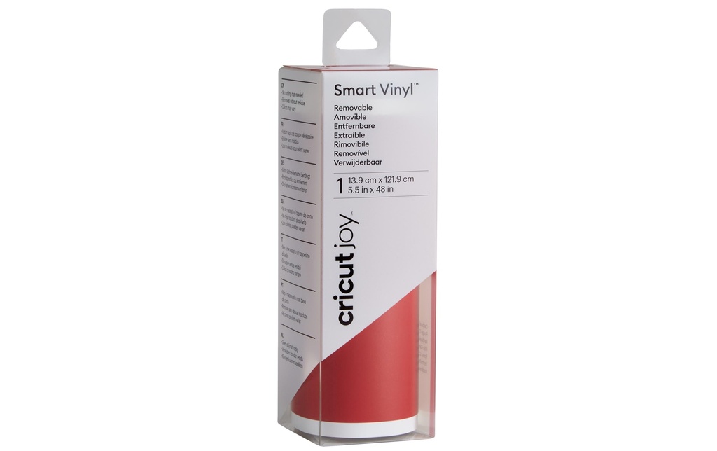 Cricut Film de vinyle Joy 13.9 cm x 121.9 cm  Amovible, rouge