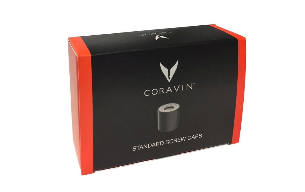 Coravin Bouchon à vis pour bouteilles de vin 6 Pièce/s, Noir