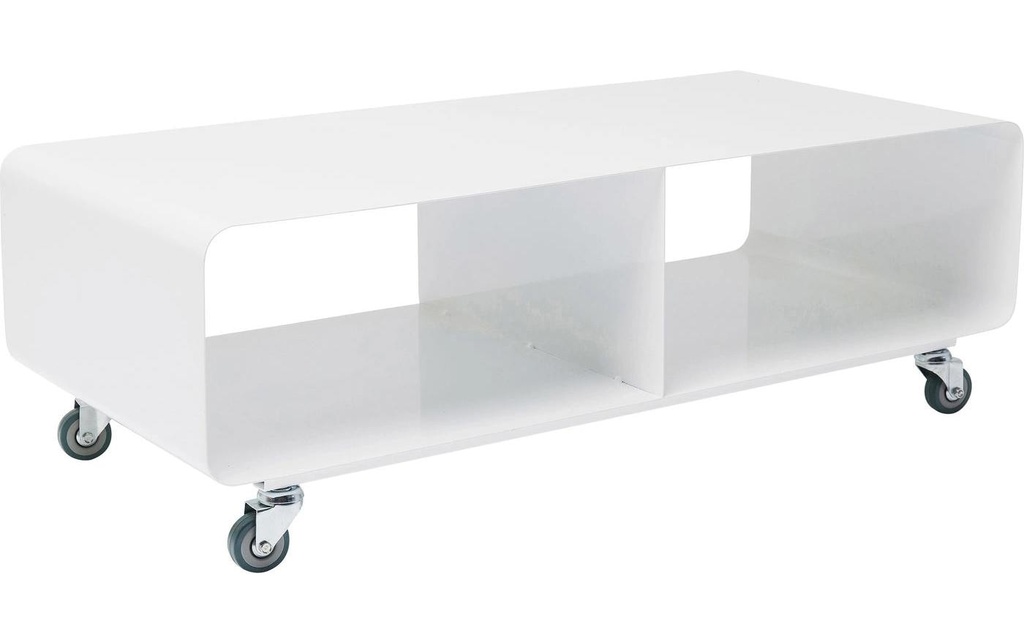 Kare Meuble TV Lowboard Lounge M 90 x 30 cm, blanc