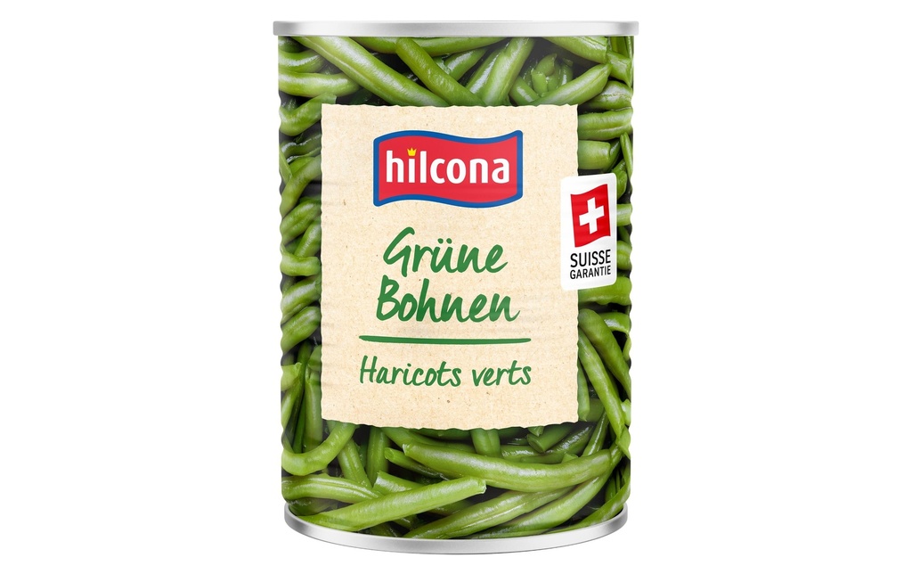 Hilcona Boîte Haricots verts 420 g