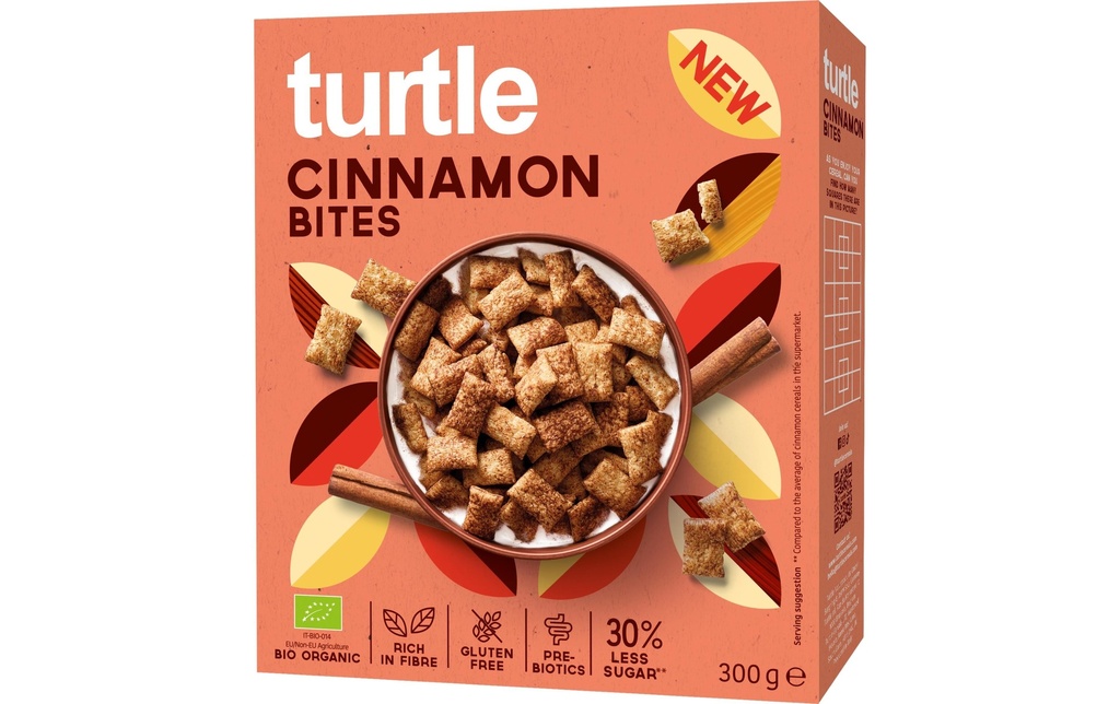 turtle Cinnamon Bites Bio 300 g