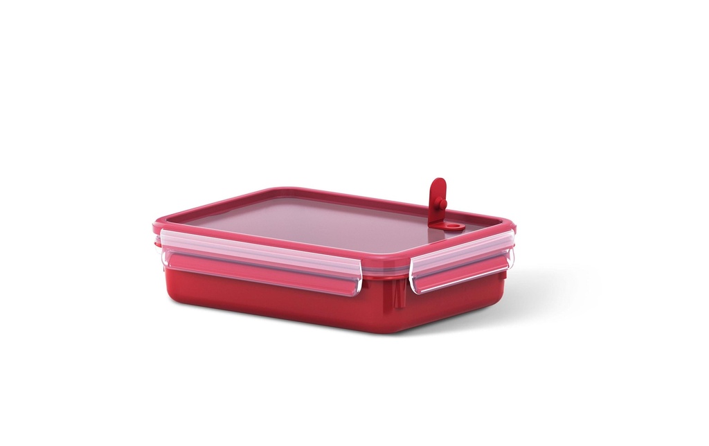 Emsa Contenant pour micro-onde Clip & Micro 1.2 l, Rouge