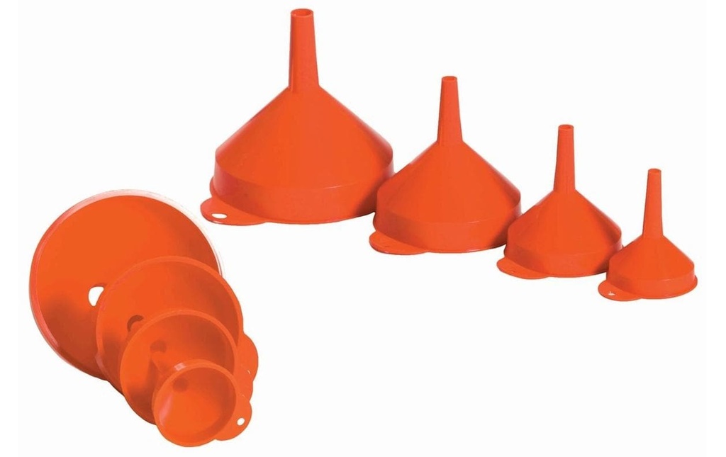 TopLine Entonnoir set de 4 pièces, 50/70/90/115 mm, HDPE