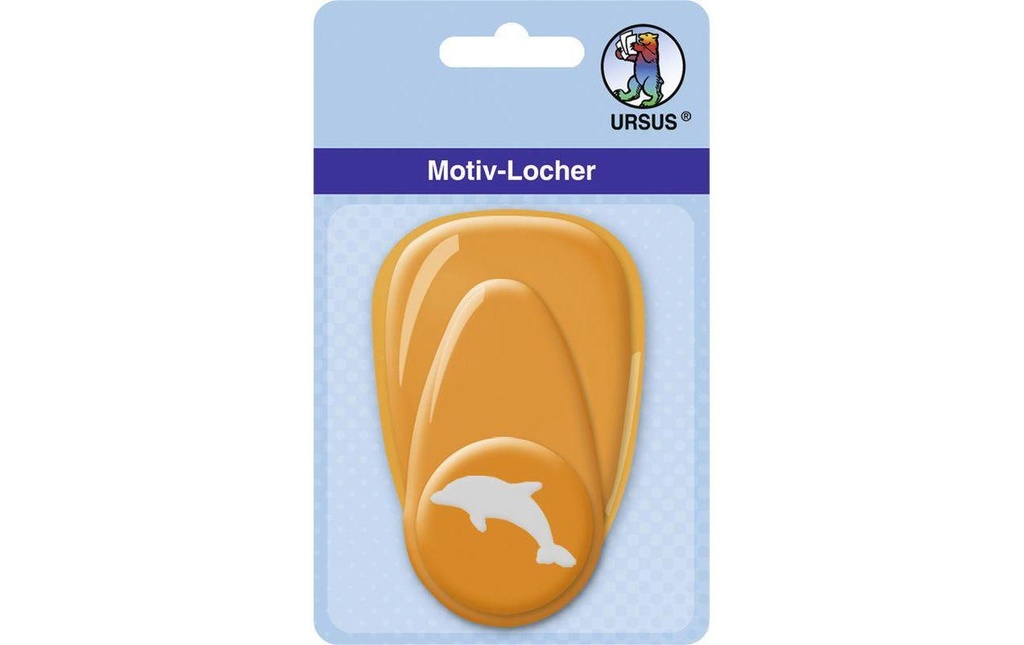 URSUS Perforatrice à motif Dauphin moyen, 2.54 cm