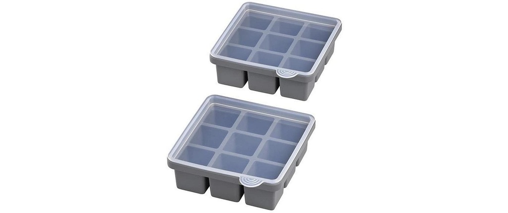 APS Moule à glaçon avec couvercle Lot de 2