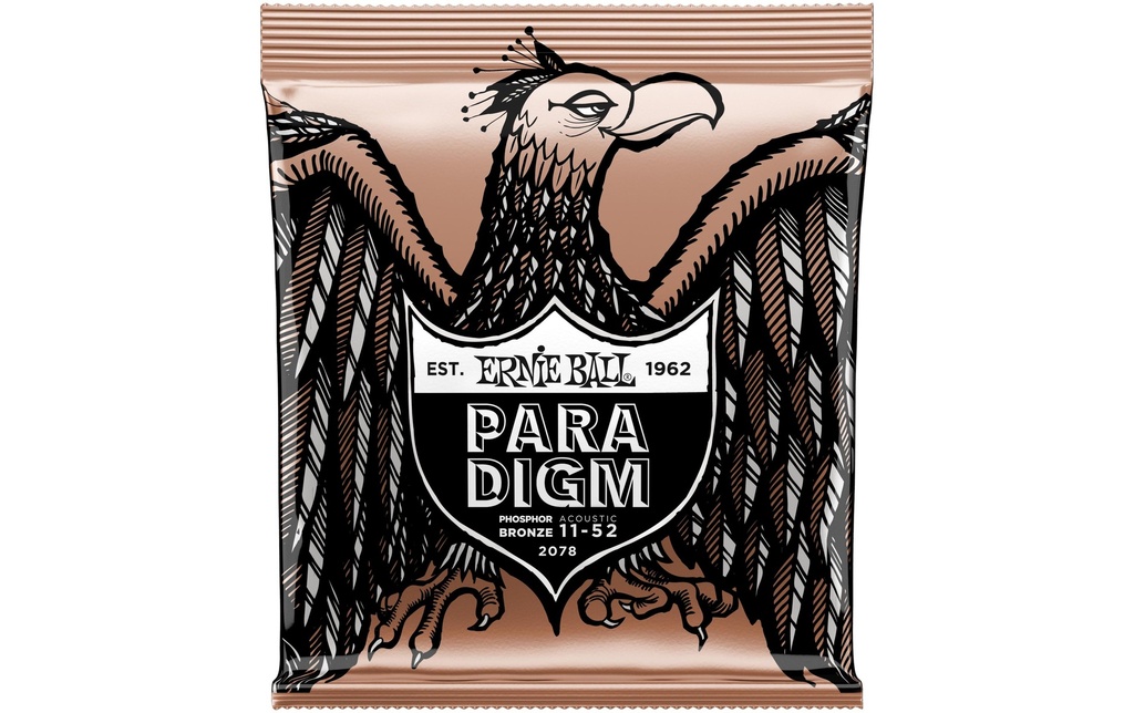 Ernie Ball Cordes de guitare 2078 Paradigm PB – Light 11-52