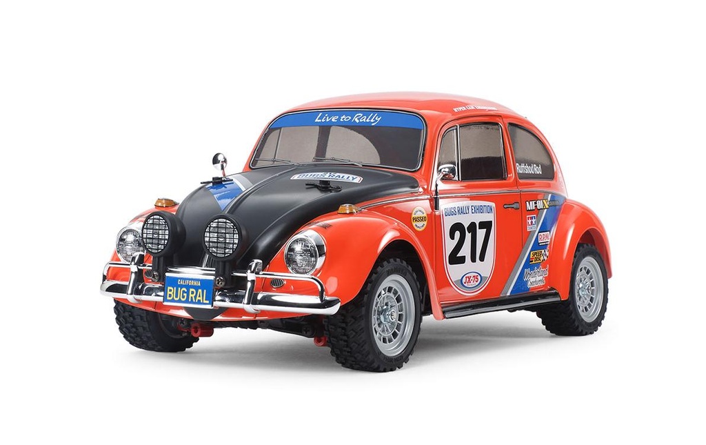 Tamiya Volkswagen Beetle Rally MF-01X 4WD Kit de construction avec ESC, 1:10