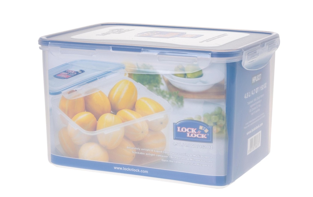 Lock & Lock Récipients à provisions 4.5 l, Transparent