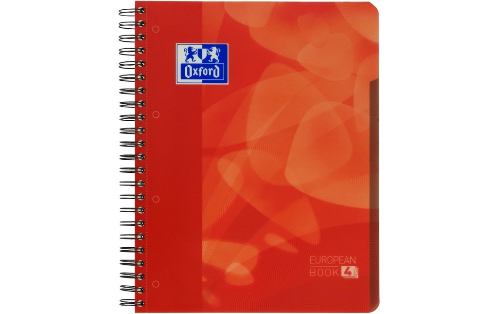 OXFORD Projectbook A4 5mm quadr.rouge (120 pces)