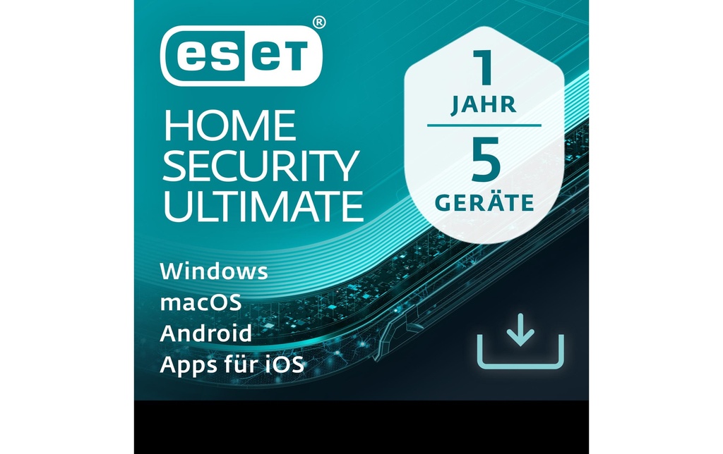 ESET HOME Security Ultimate Version complète, 5 Utilisateurs, 1 an