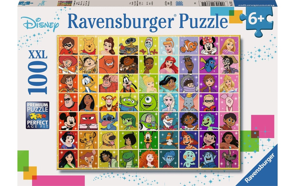 Ravensburger Puzzle pour enfants Disney Collage Puzzle 100 pièces XXL