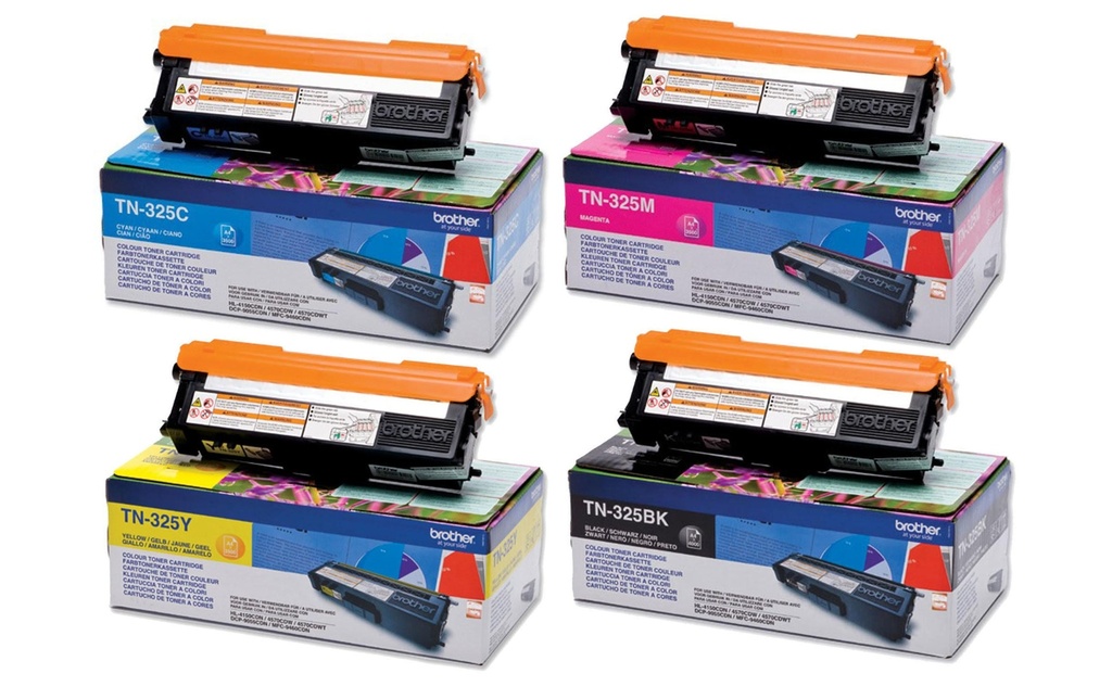 Brother Kits de toner TN-325 Magenta/Yellow/noir/Cyan