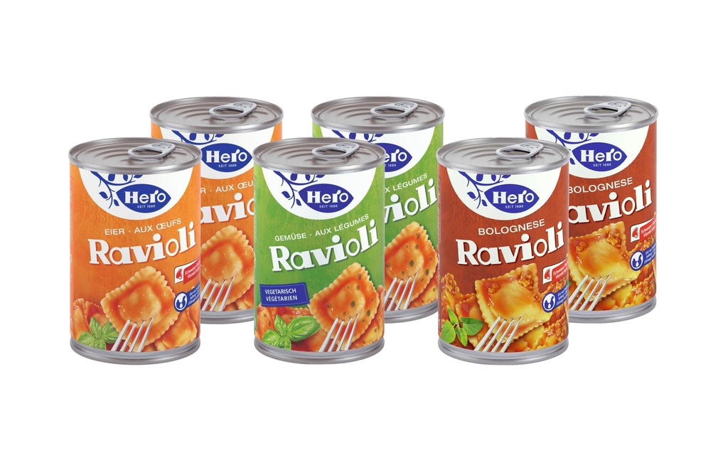 Hero Boîte Ravioli Hit-Set 6 x 430 g