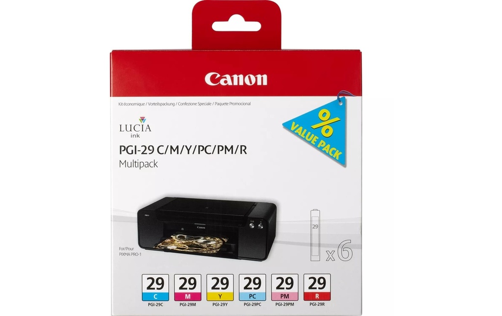 CANON Cart.Canon PGI-29CMY/PC/PM/R (6 pces)
