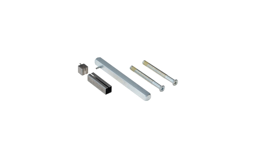 2N Poignée Fortis, tige avec vis, jeu de 7mm, 66 - 74mm