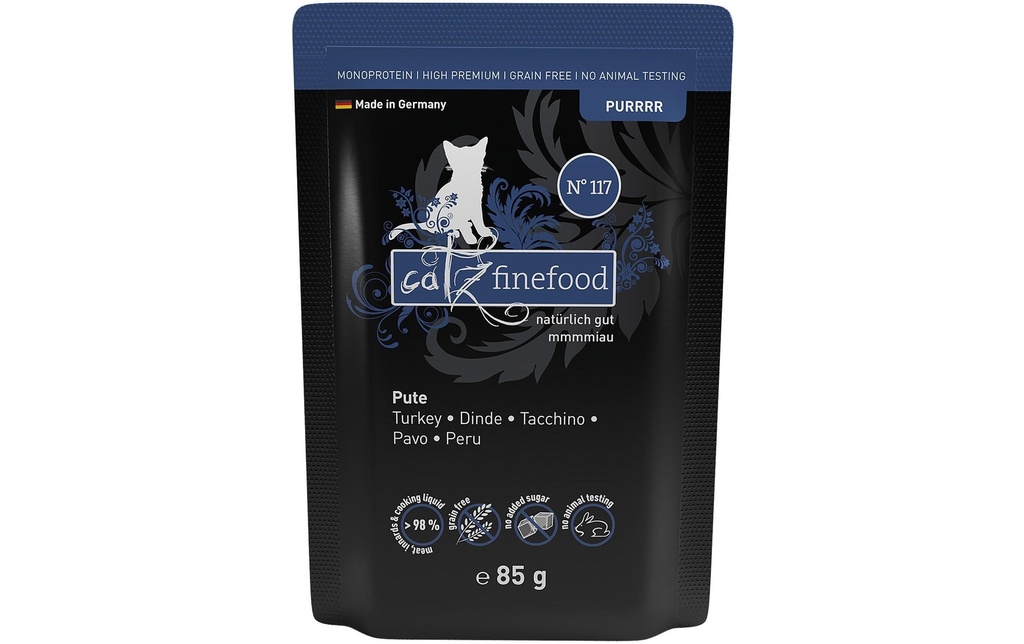 catz finefood Alimentation humide Purrrr No.117 Dinde, 16 x 85 g