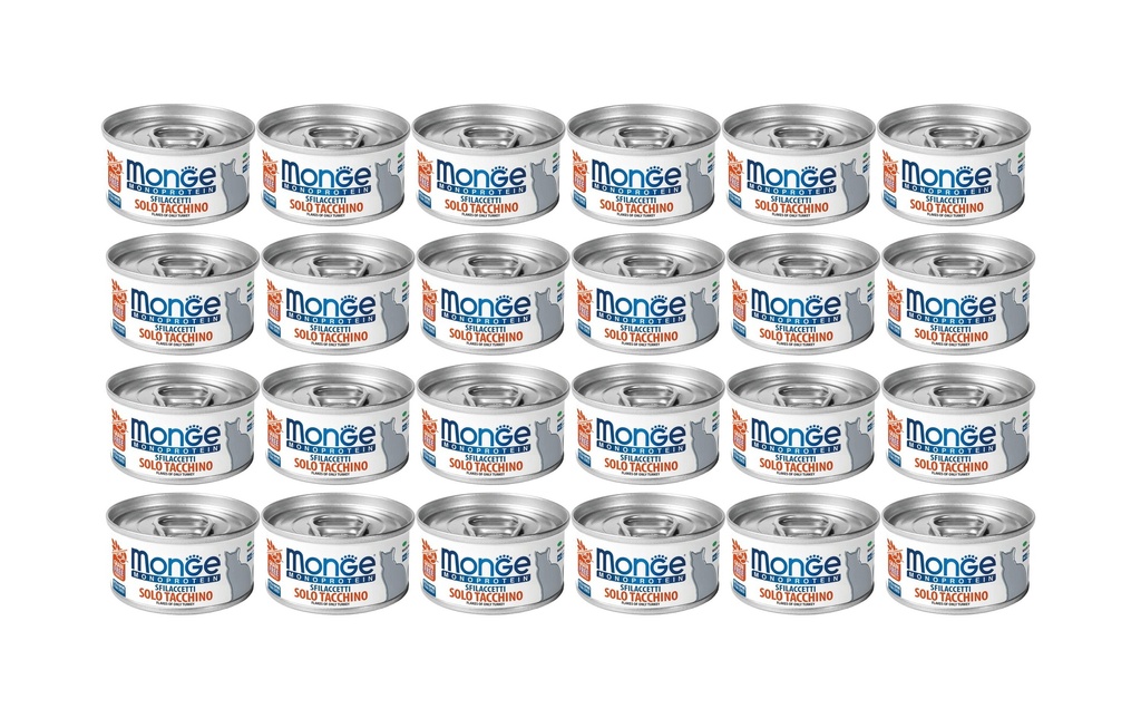 Monge Alimentation humide Chat Monoprotéine Dinde 24 x 80 g